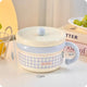 Kawaii Pastel Gingham Ramen Bowl With Lid
