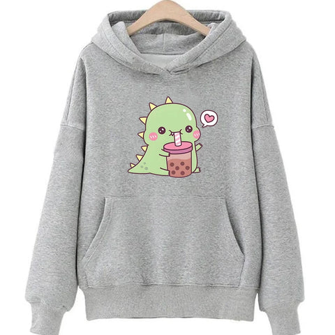 Rexy Loves Boba Tea Hoodie