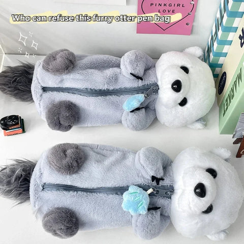 Kawaii Plush Otter Pal Pencil Case
