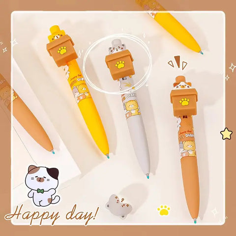 Kawaii Peek-a-Boo Cat Pens