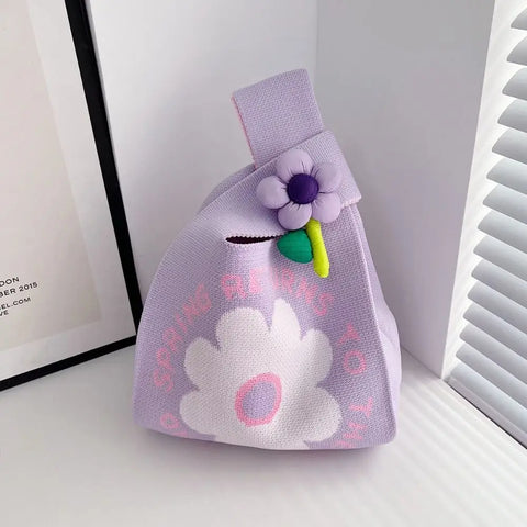 Kawaii Flower Knot Beach Bag