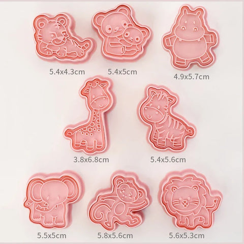 Kawaii Cookie Cutters 3D 8 Pcs