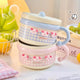 Kawaii Pastel Gingham Ramen Bowl With Lid