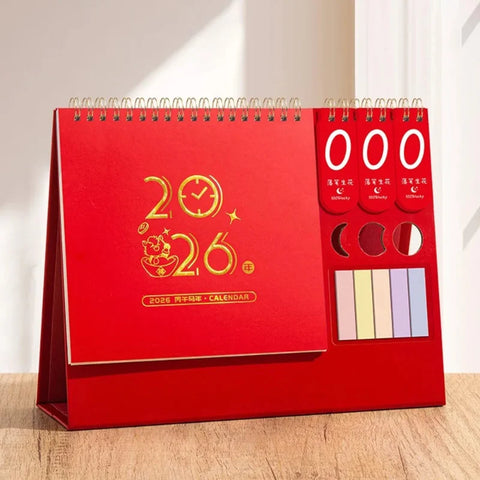2026 Desktop Calendar With Sticky Notes