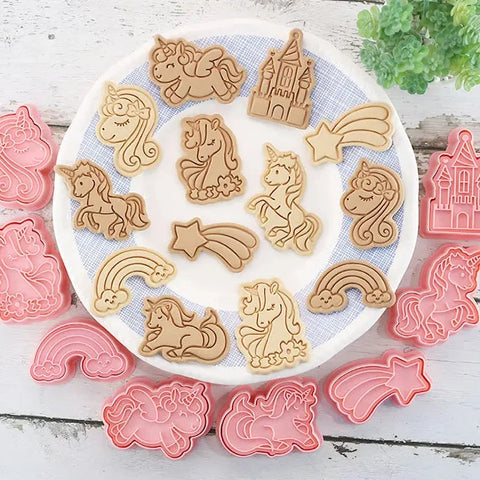 Kawaii Cookie Cutters 3D 8 Pcs