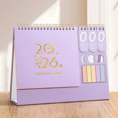 2026 Desktop Calendar With Sticky Notes