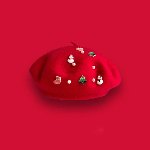 Christmas Beret Hats