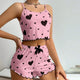 Sweet Heart Pajama Top & Shorts