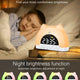 Cute Cat Rainbow Night Light & Alarm Clock