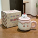 Kawaii Animal Pudding Ceramic Mugs
