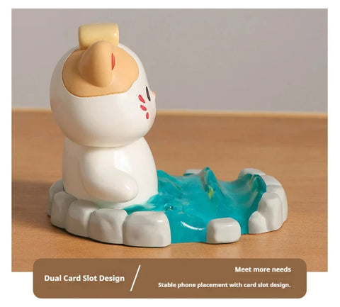 Onsen Cat Kawaii Phone Stand