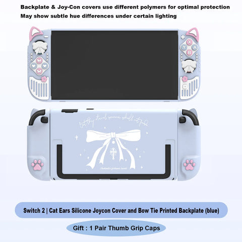Kawaii Neko and Bows Switch Case NS/OLED/NS2