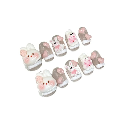 Kawaii Bunny Press on Nails