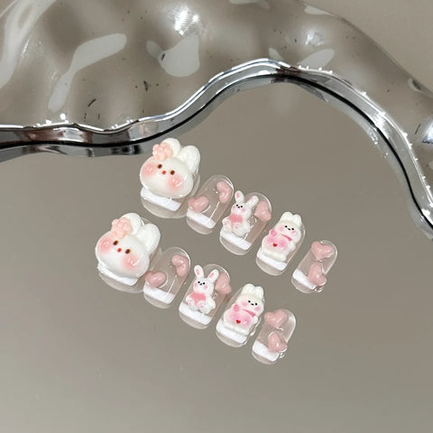 Kawaii Bunny Press on Nails