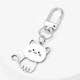 Silvery Cat Kawaii Keychain