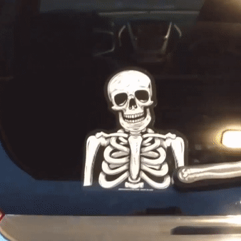 Waving Skeleton Gif