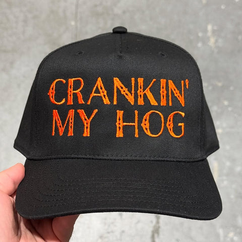 Crankin’ My Hog Custom Embroidered Snapback Hat