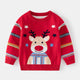 Striped Reindeer Christmas Sweater for Kids | NCS