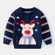 Striped Reindeer Christmas Sweater for Kids | NCS
