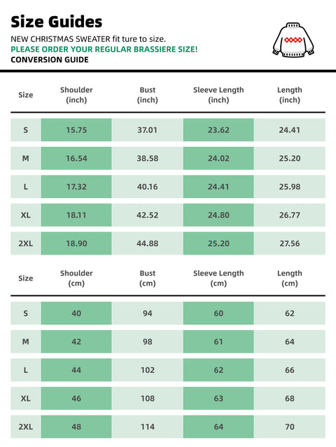 Women's Santa Hat  Reindeer Jacquard Christmas Casual Ugly Sweater | NCS