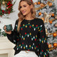 Sweet Colorful Pattern Loose Christmas Sweater | NCS