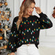Sweet Colorful Pattern Loose Christmas Sweater | NCS