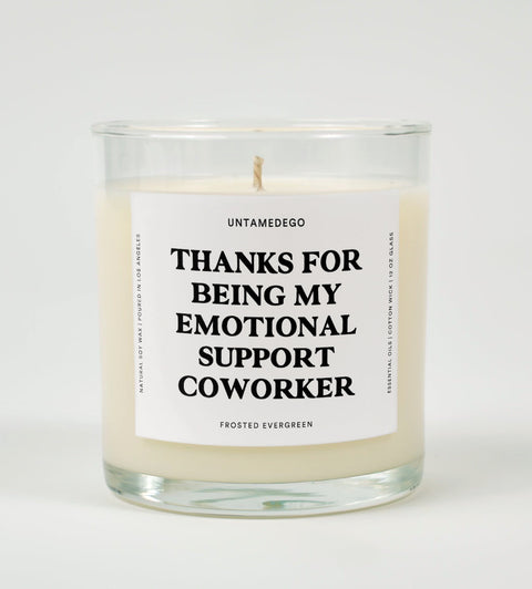 Thanks For Being My Emotional Support Coworker Candle