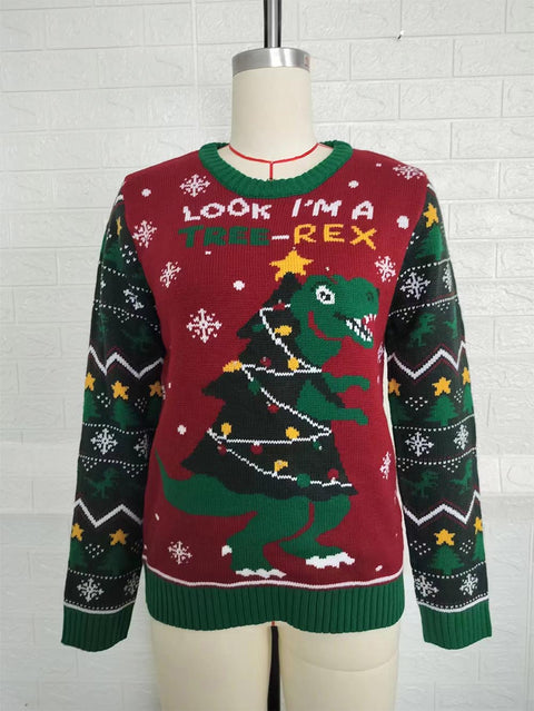 Tree-Rex LED Light Christmas Sweater with Lights | NCS