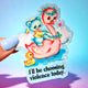 Funny Vinyl Sticker – Choosing Violence Today – Holographic Waterproof Cute Decal