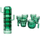 Cactus Stackable Glasses, Stacktus Gifts, Set of 6-10 oz Cactus Shape Glasses With Handles