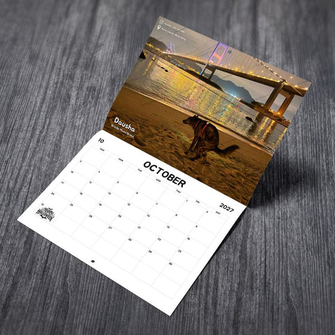 Dogs Pooping in Beautiful Places™ 2027 Calendar