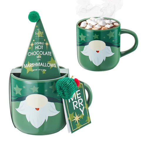 Mug With Hot Cocoa Mix & Marshmallows - Green Elf Mug