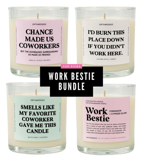 Work Bestie Glass Candle Bundle