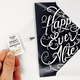 Endless Off-tune Wedding Card with Glitter