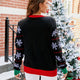 Women's Santa Sleigh Patterned Christmas Sweater | NCS