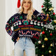 Women's Snowmans Sequins Loose Christmas Sweater | NCS