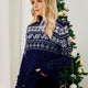 Women's Snowflake Jacquard Turtleneck Christmas Sweater | NCS