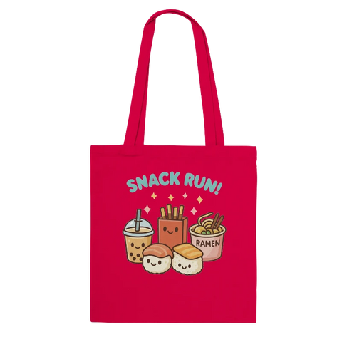 Kawaii "Snack Run" Tote Bag