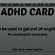 ADHD Card