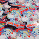 Always Filled with Rage Waterproof Vinyl Sticker – Holographic Funny Bunny Chainsaw Decal
