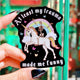 Funny Vinyl Sticker – At Least My Trauma Made Me Funny – Unicorn Skeleton Holographic Decal