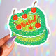 Baked Glitter Cake Sticker – Funny Weed Cherry Vinyl Sticker