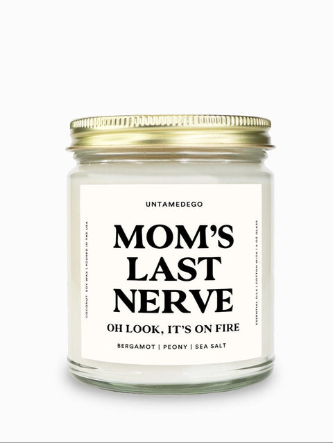 Mom's Last Nerve Gold Top Candle