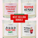 Best Selling Chrismas Glass Candle Bundle
