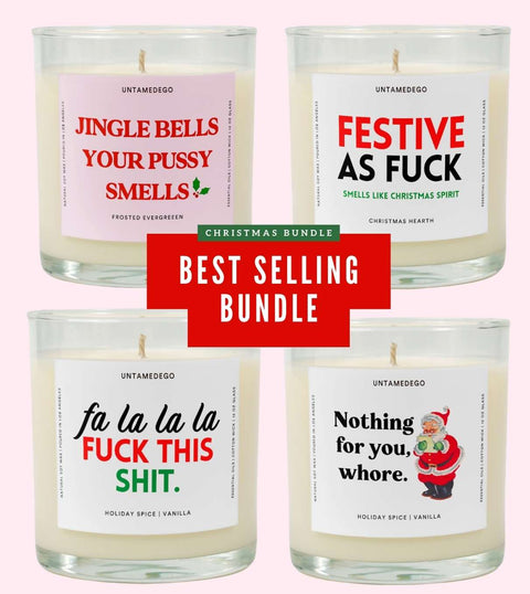 Best Selling Chrismas Glass Candle Bundle