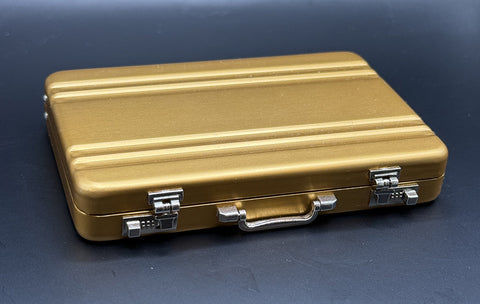 Mini Briefcase Aluminum Wallet