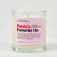 Santa's Favorite Ho | Funny Candle