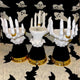 Halloween Palm Tray Candle Holder Halloween Witch Palm Candle Holder Decoration Home Decor