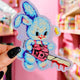 Lola The Chainsaw Rage Bunny Sticker