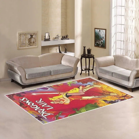 Arcade Game Rug – Classic Retro Game Carpet with Non Slip Backing, 84x60 Inches